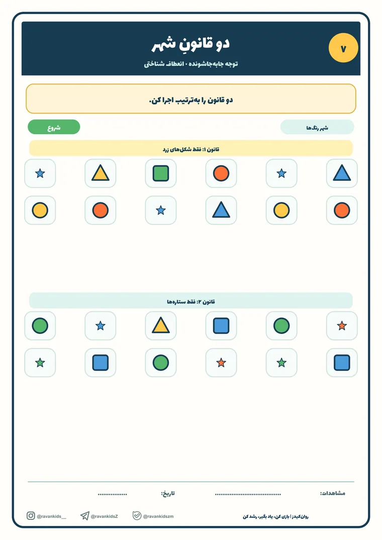 پیش‌نمایش کاربرگه دو قانونِ شهر
