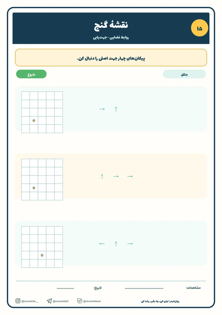 پیش‌نمایش کاربرگه نقشهٔ گنج